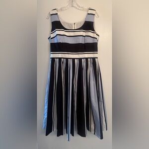 Dolce & Gabbana Mid-length striped Multi color cotton-blend dress size IT46US10